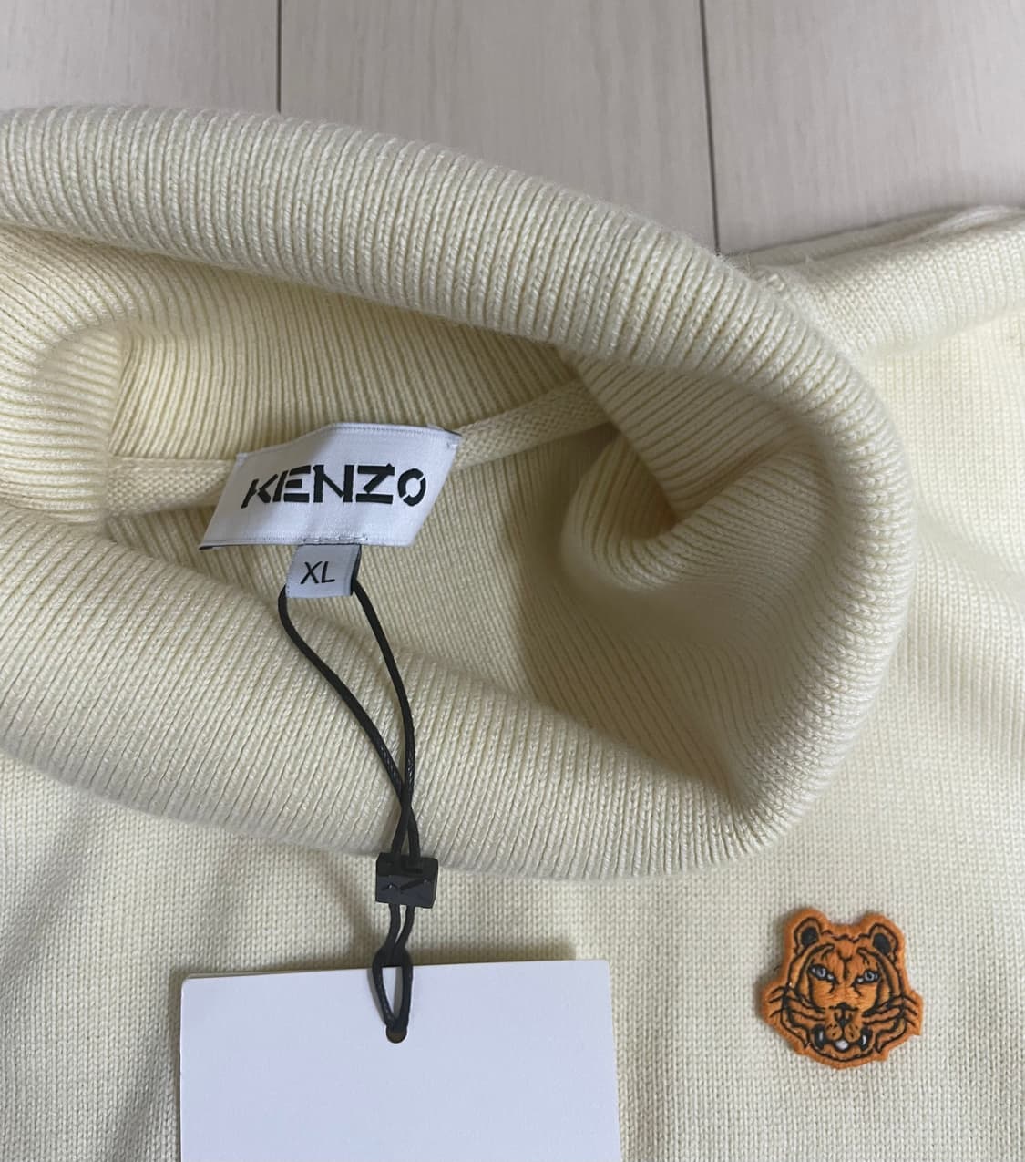 겐조 / 타이거패치 울 터틀넥 니트 옐로우 크림 /Xl 상품이미지2