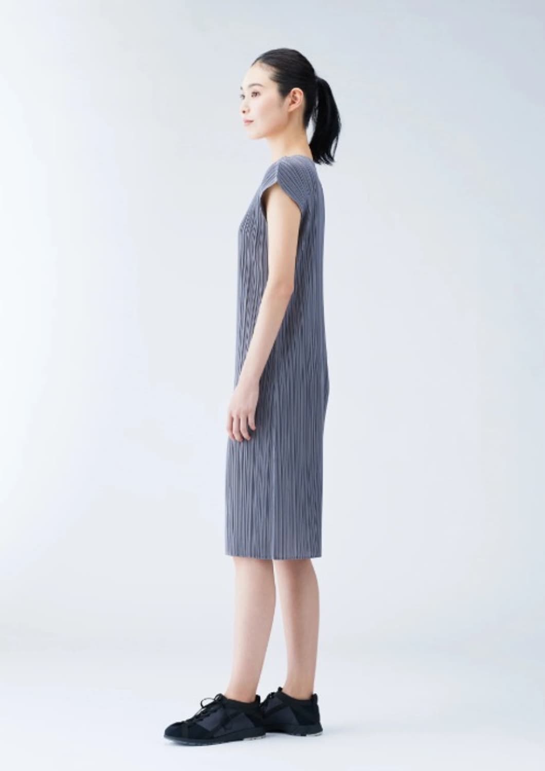 플리츠플리즈 베이직 원피스 라이트그레이 상품이미지3