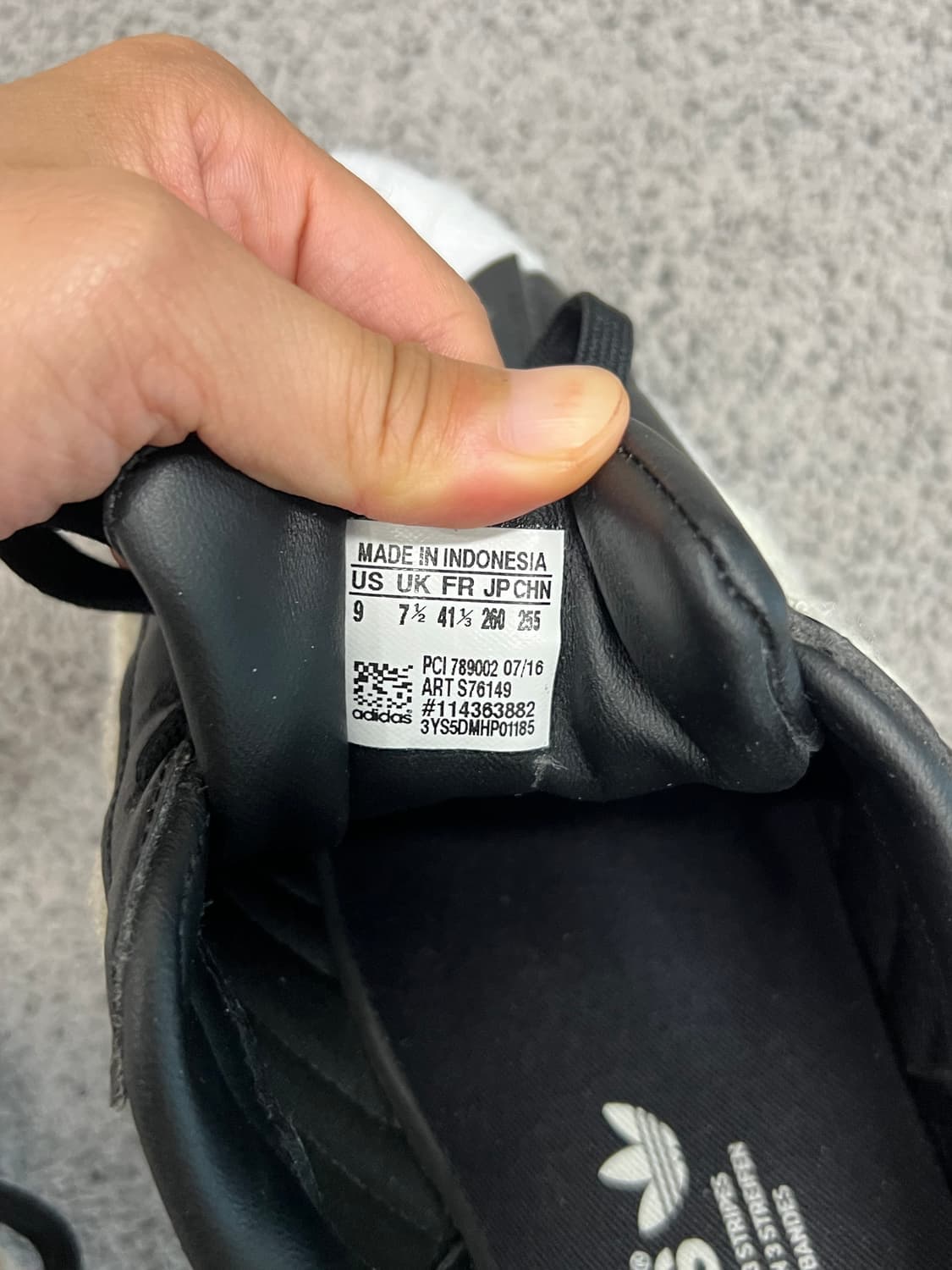 (260) 아디다스 슈퍼스타 블랙 상품이미지4