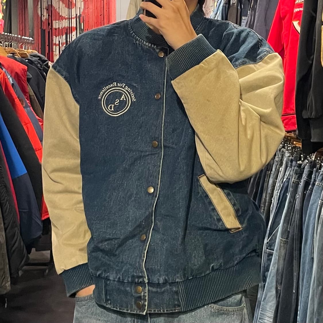 [IM] VTG 빈티지 데님 바시티 자켓 상품이미지5