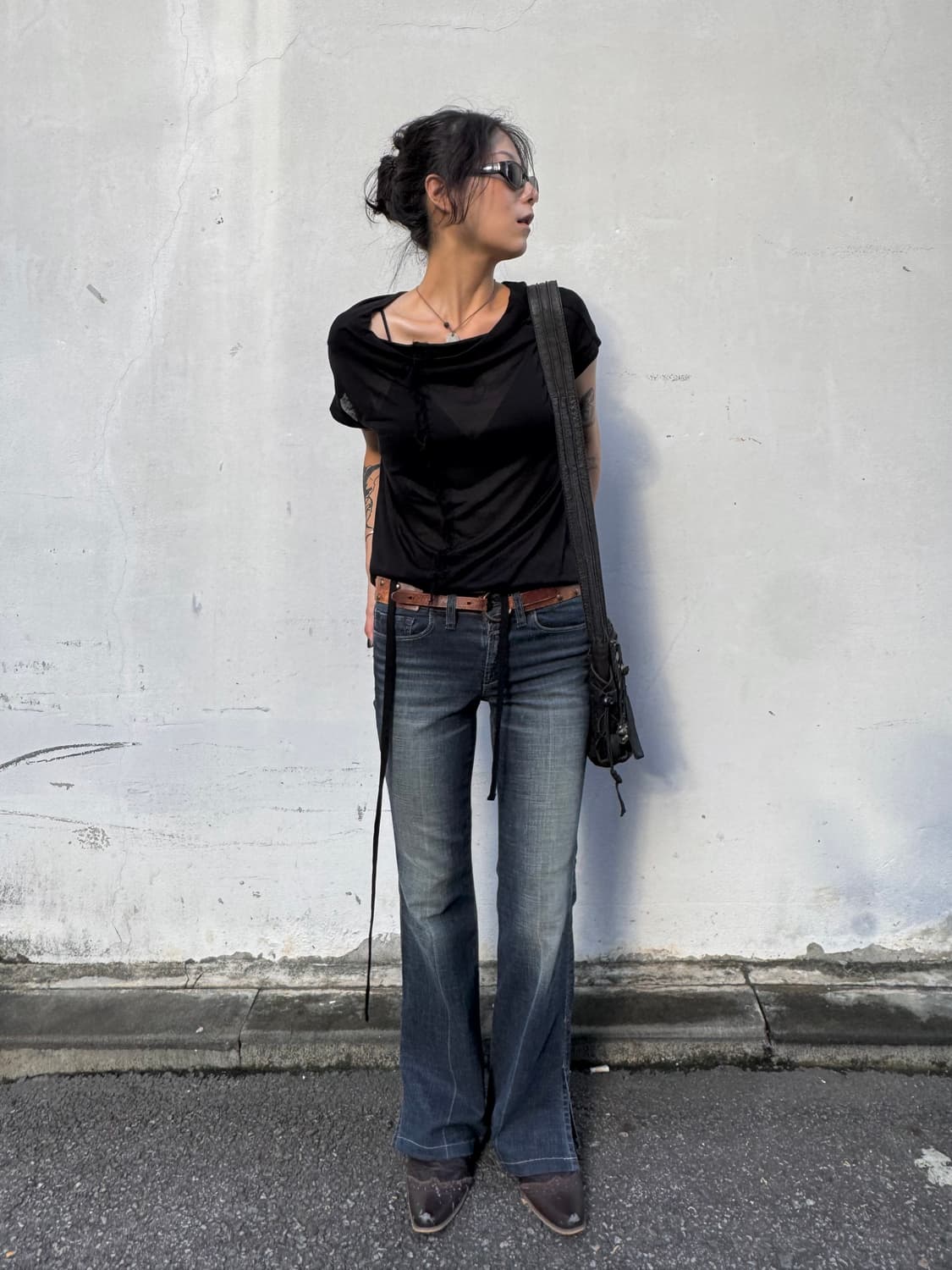 yohji yamamoto + noir rayon sheer top 상품이미지2