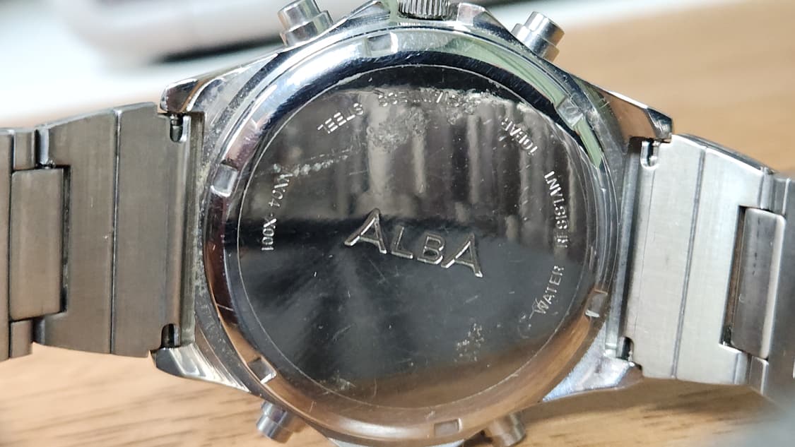 #세이코 알바 빈티지 레어 아나디지 월드 타임 티타늄 손목시계 급처 상품이미지6