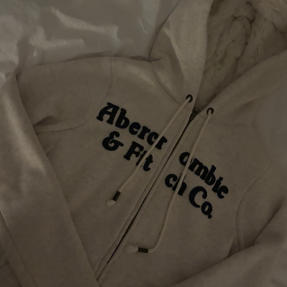 아베크롬비 울프죠 후드집업 퍼 오트밀 [유일매물] 상품이미지3