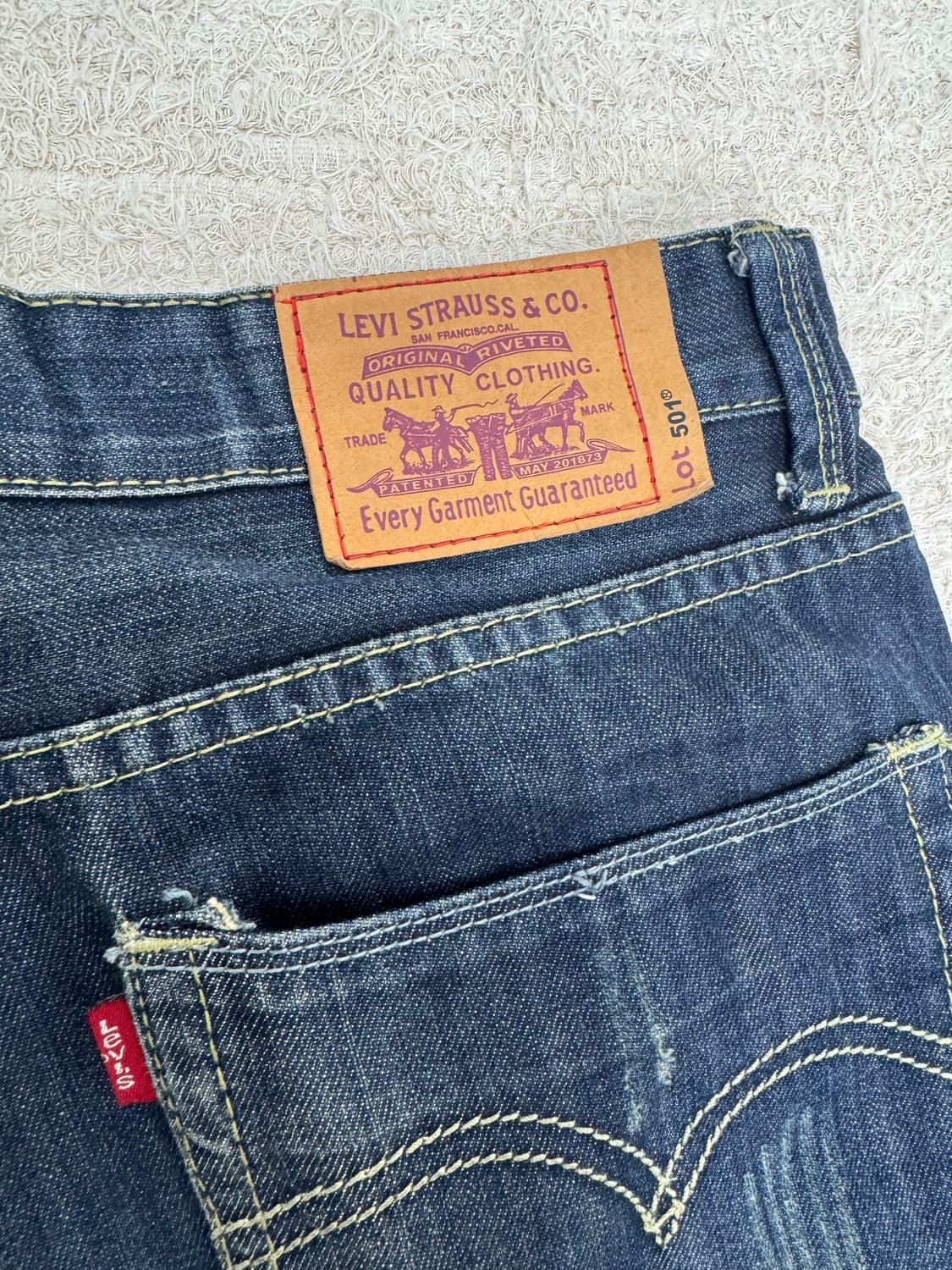 •리바이스 501 워싱맛도리 팬츠 w32 상품이미지4