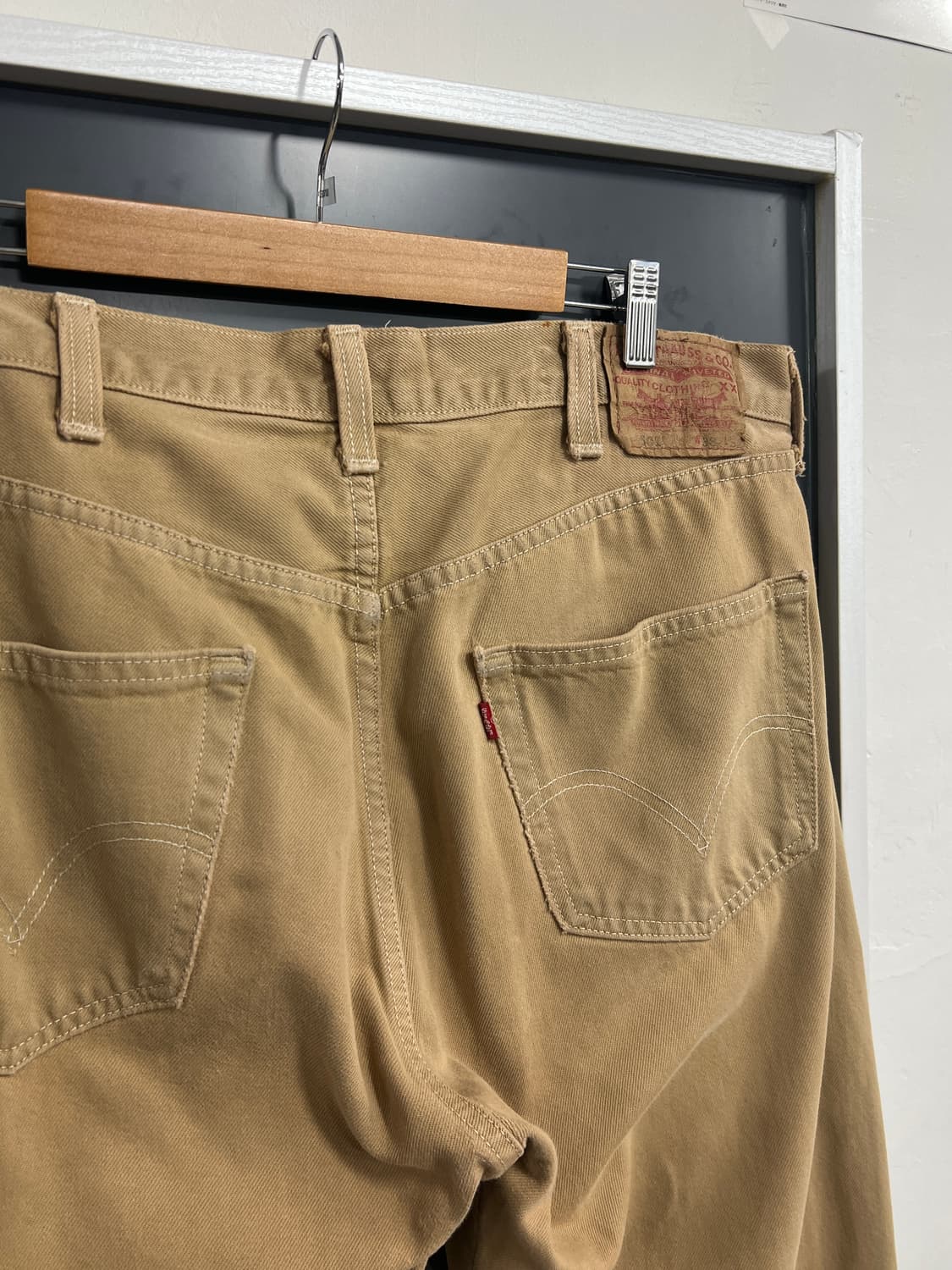 00s Levis 리바이스 501 버튼플라이 베이지 코튼 팬츠 상품이미지2