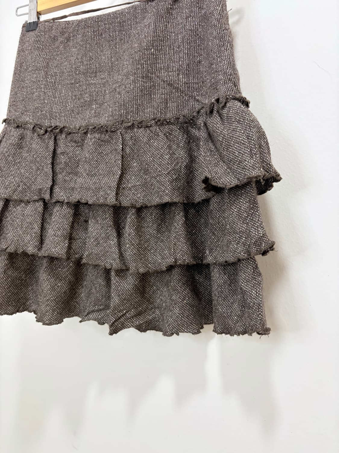 갸루 초코브라운 폼폼이 캉캉 스커트 치마 상품이미지5