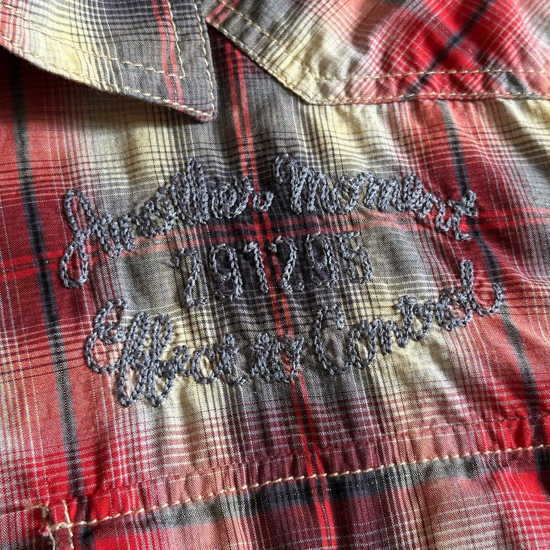291295=HOMME check western 1/2 shirts 상품이미지6