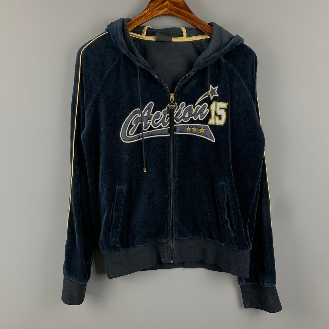 Vintage 빈티지 y2k 와투케 벨루어 후드집업 상품이미지2