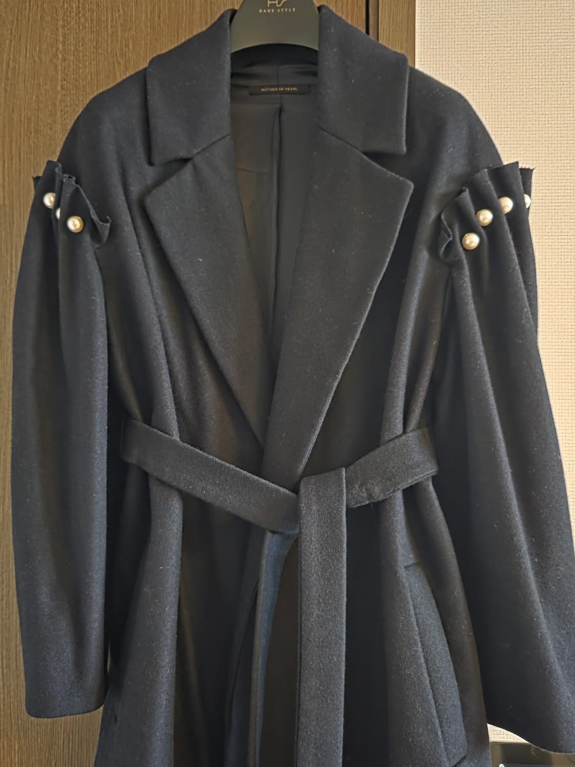 Mother of Pearl 네이비 롱코트 M(66) 상품이미지1