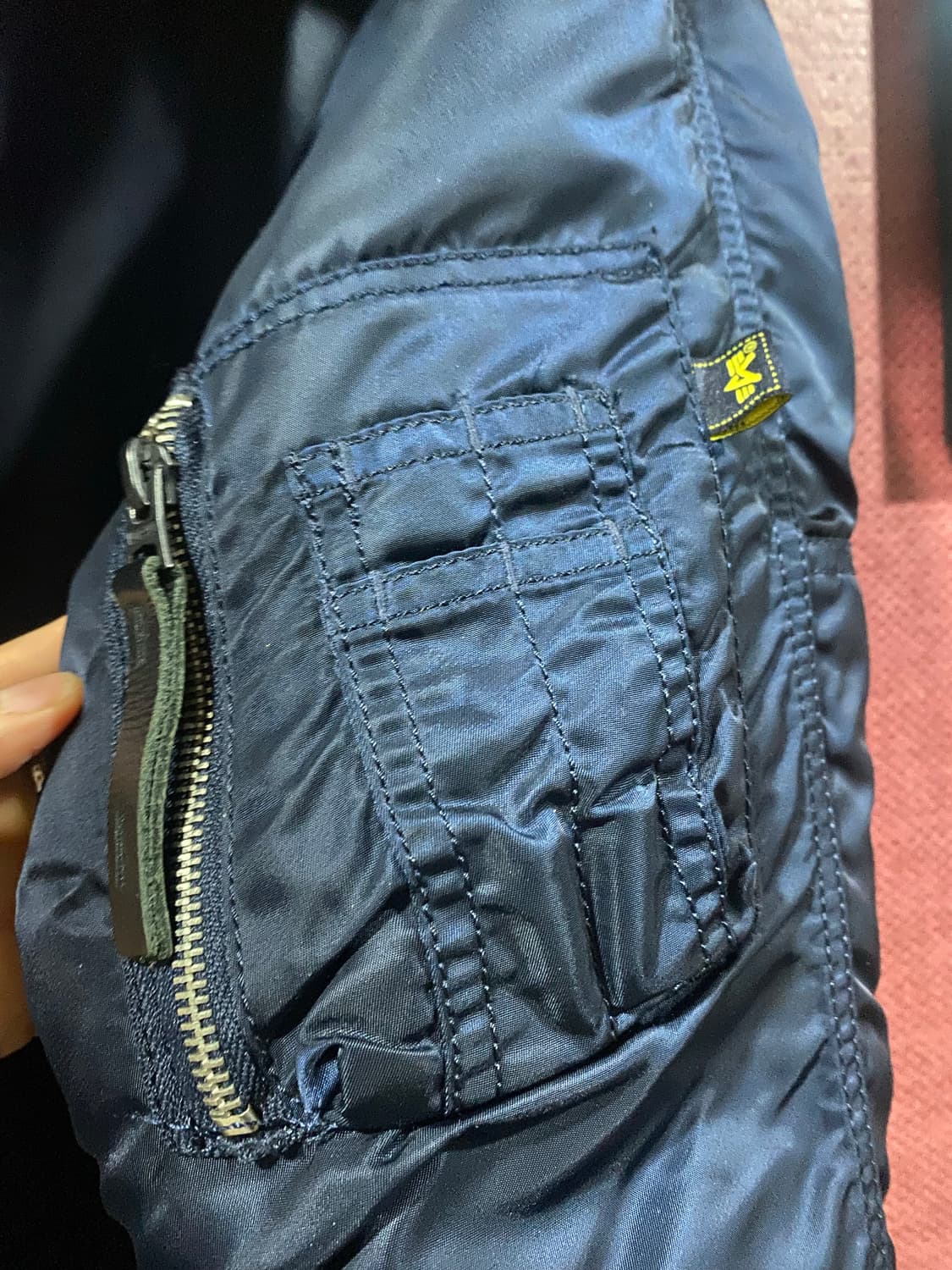 알파인더스트리 N-3B 파카 네이비 S 상품이미지8