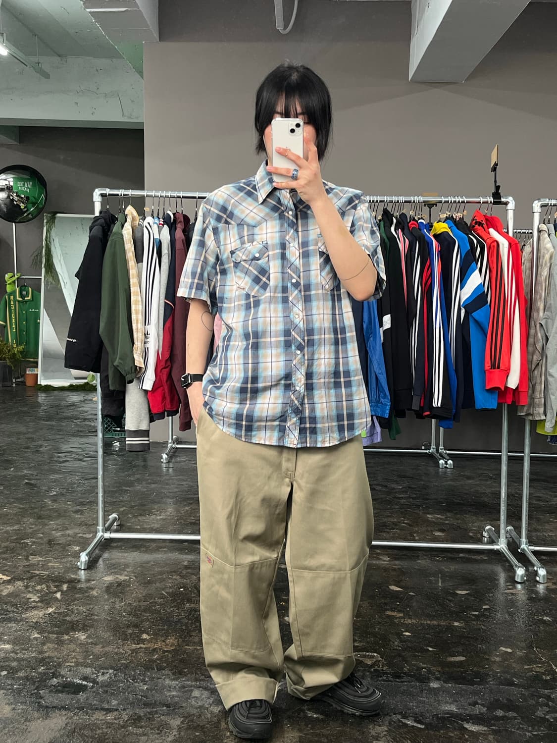 랭글러 웨스턴 체크 셔츠  상품이미지3