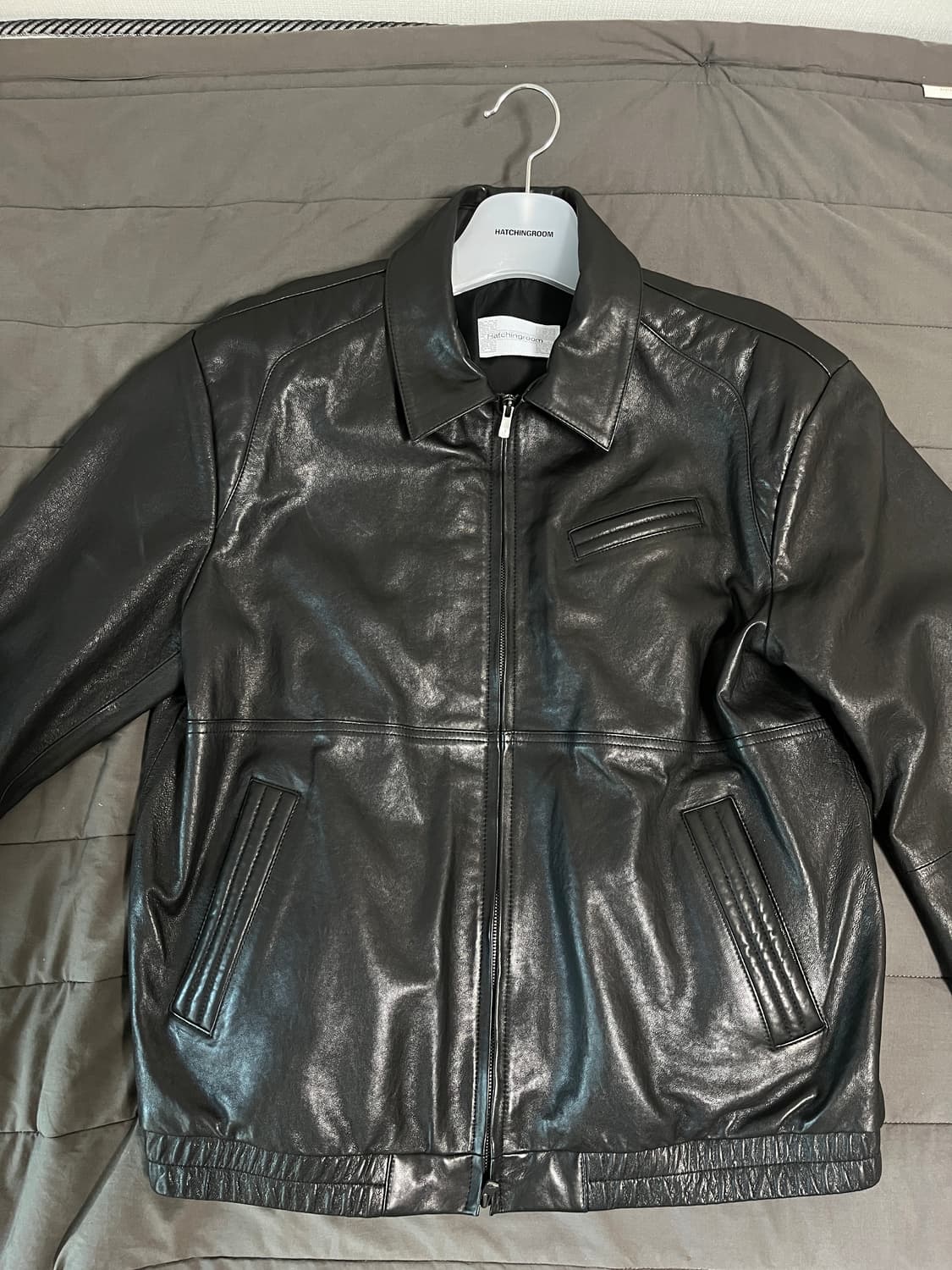 해칭룸 볼륨 레저 자켓 블랙 4 상품이미지1