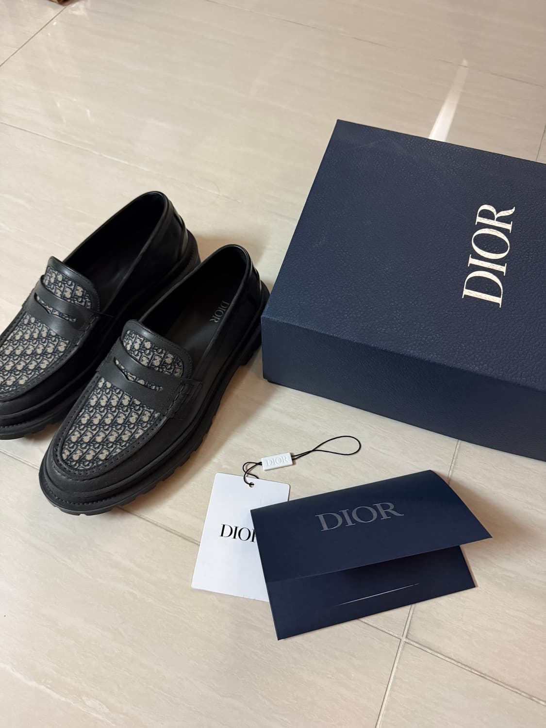 Loafer Beige & Black Dior US11 상품이미지1