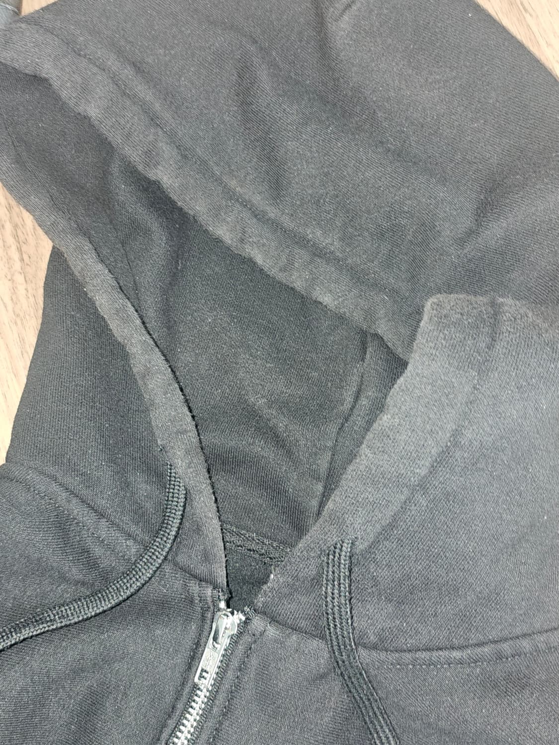 [정품/S] 스투시 후드집업 블랙  상품이미지4