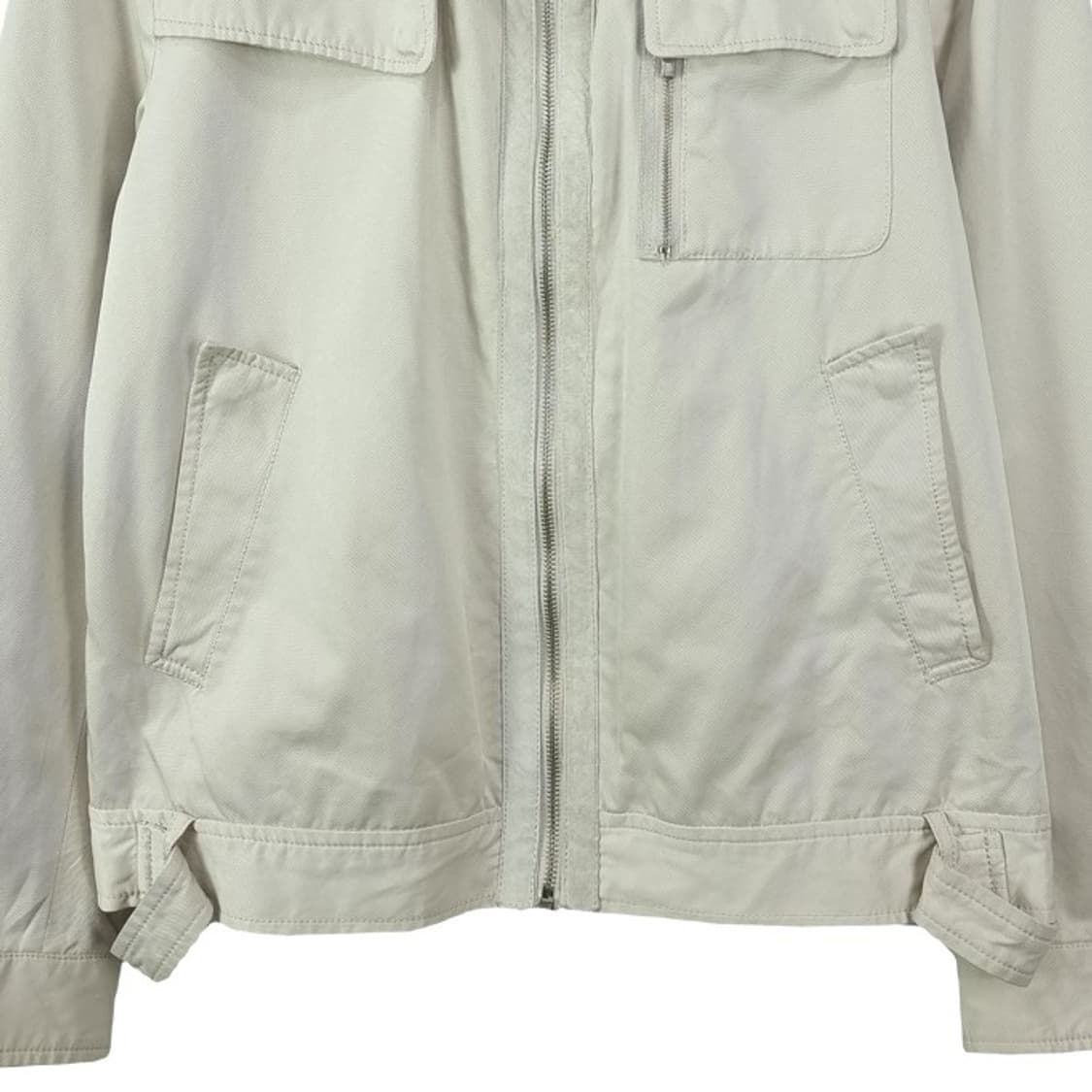 [지오송지오] 건플랩 하이넥 집업 자켓 아이보리 M19641 상품이미지5