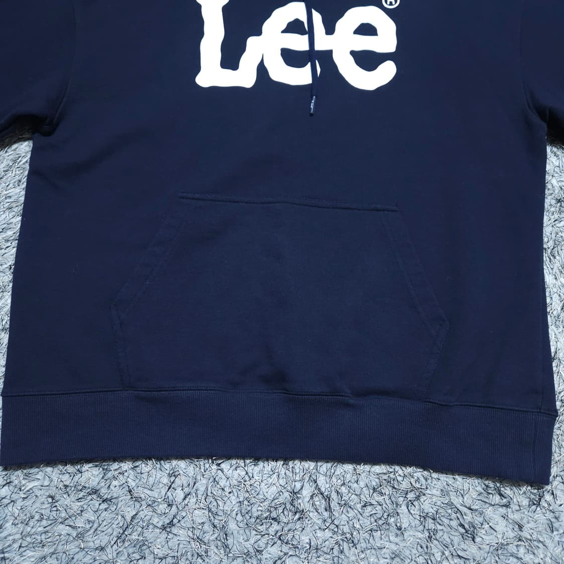 Lee) M 남자 네이비 오버핏 후드티셔츠 / 왕눈이샵 상품이미지5