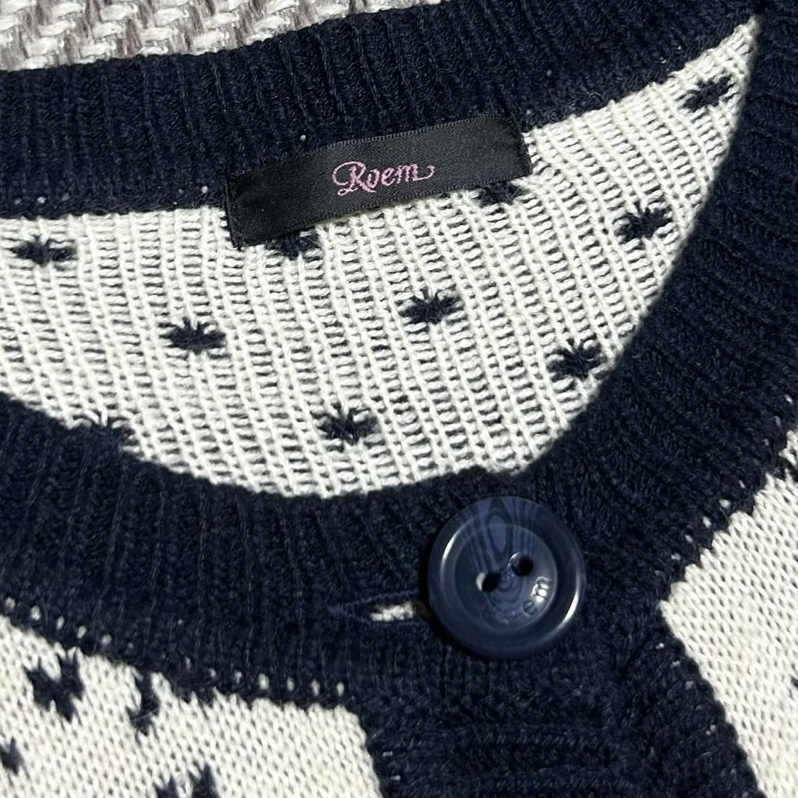 [S] Roem 로엠 우먼즈 노르딕 니트 가디건 상품이미지4