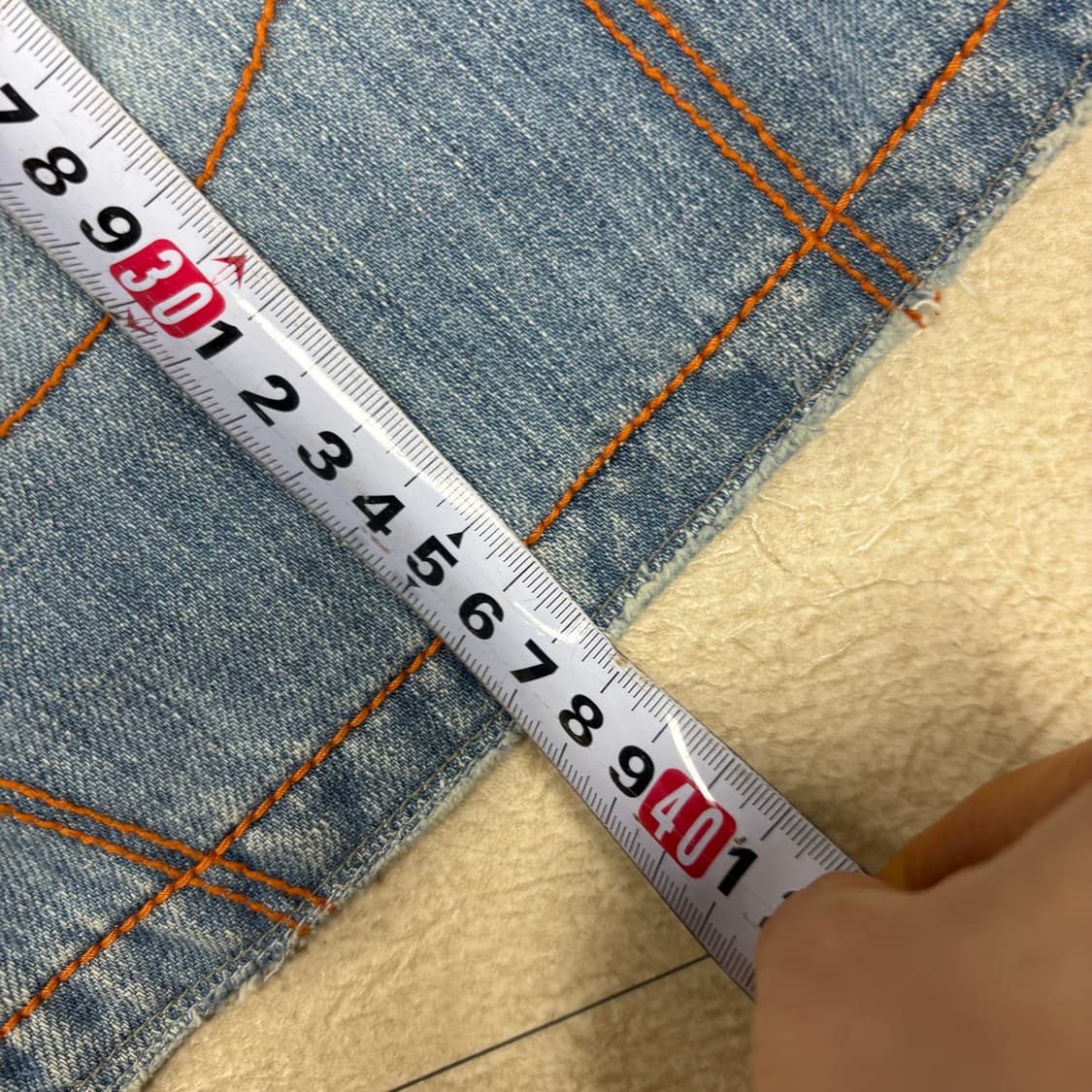 빈티지 워싱 데님 미니스커트 상품이미지5