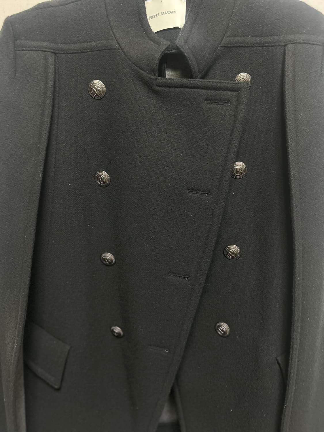 PIERRE BALMAIN DOBLE BREASTED PONCHO 상품이미지5