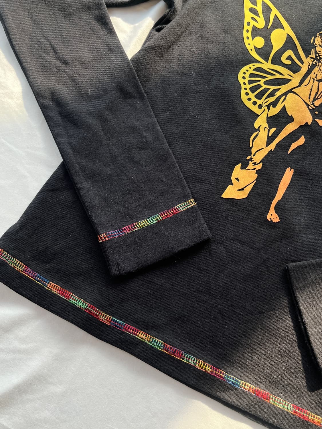 히스테릭 글래머 X 엑스걸 레인보우 나비 히스걸 롱 슬리브 긴팔 티셔츠 상품이미지5