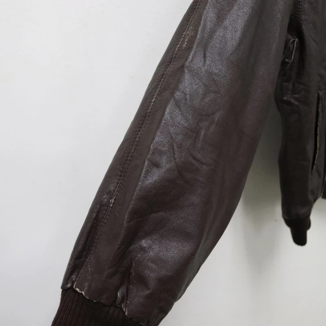 90'S ASROC 빈티지 브라운 소가죽자켓 60436 상품이미지7