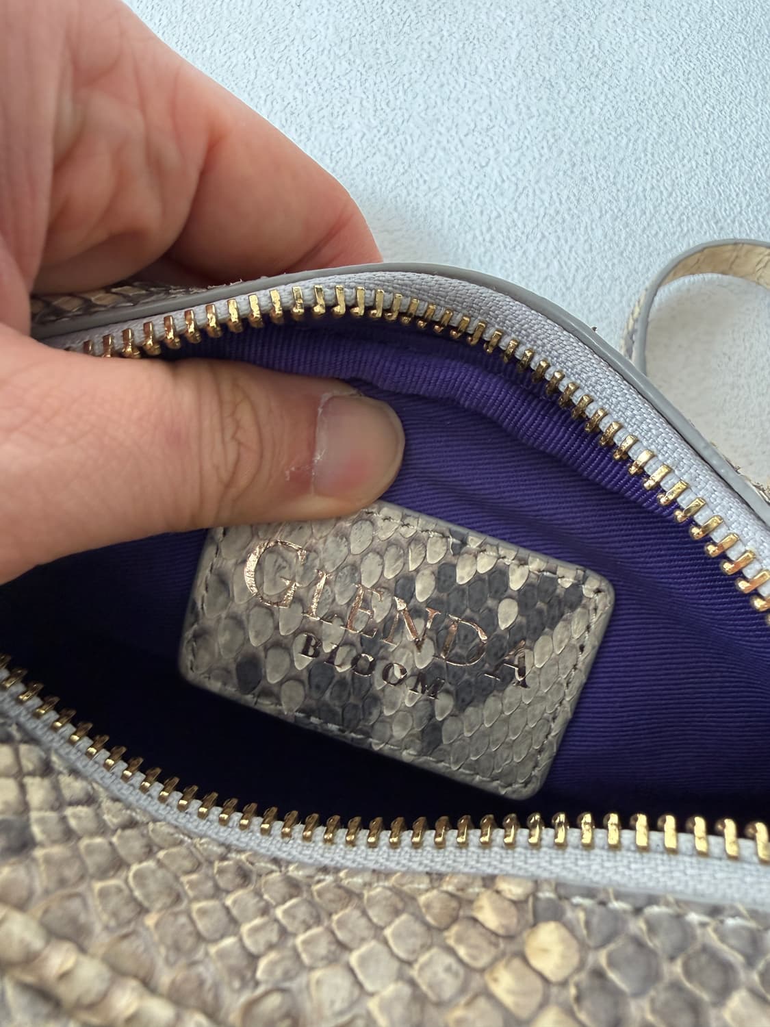 GLENDA 리얼 파이톤 크로스백 상품이미지6