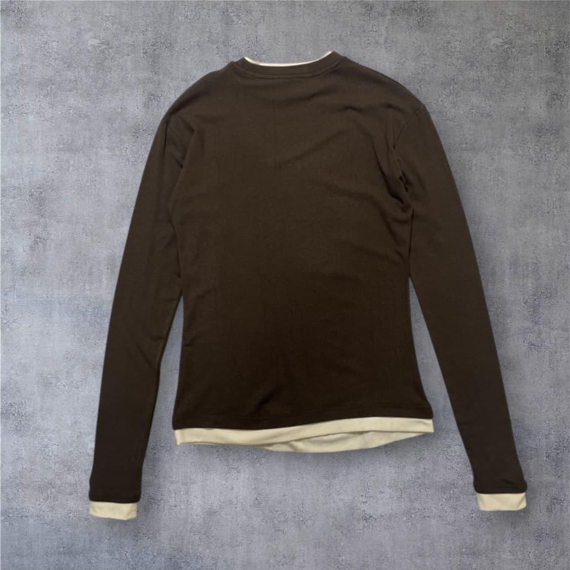 생로랑 Saint laurent 브라운 레이어드 긴팔 티셔츠 상품이미지7