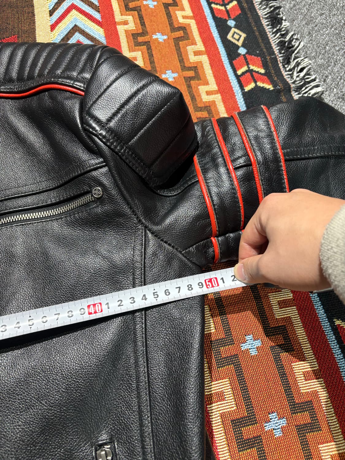 GSB-DIEREI 카우하이드 소가죽 바이커자켓 상품이미지7