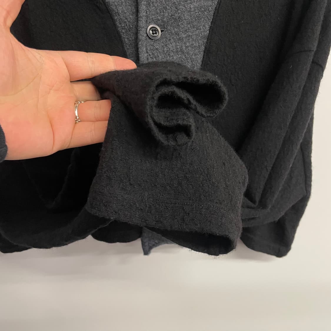 요지야마모토 더블 레이어 후드 가디건 상품이미지7