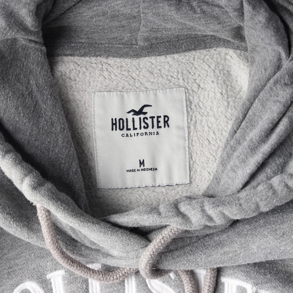 홀리스터 시그니처 빅로고 기모 후드티 M 상품이미지5