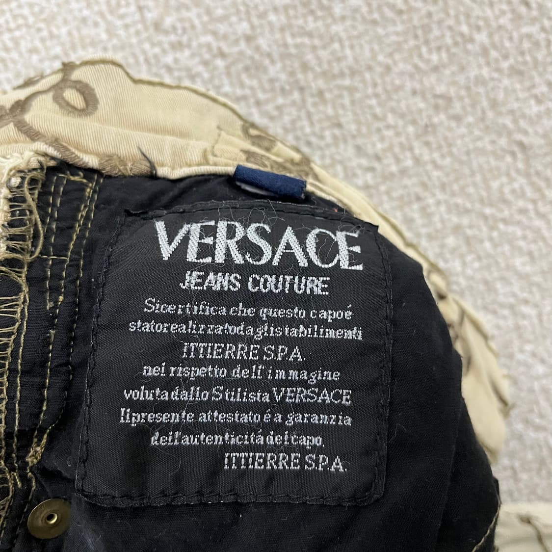 실측확인 베르사체 플라워자수 바지 0122M2 상품이미지4