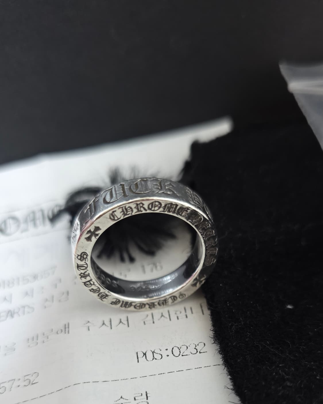 [풀구성,새상품급]크롬하츠 퍽유링 us7.5 풀구성 상품이미지2