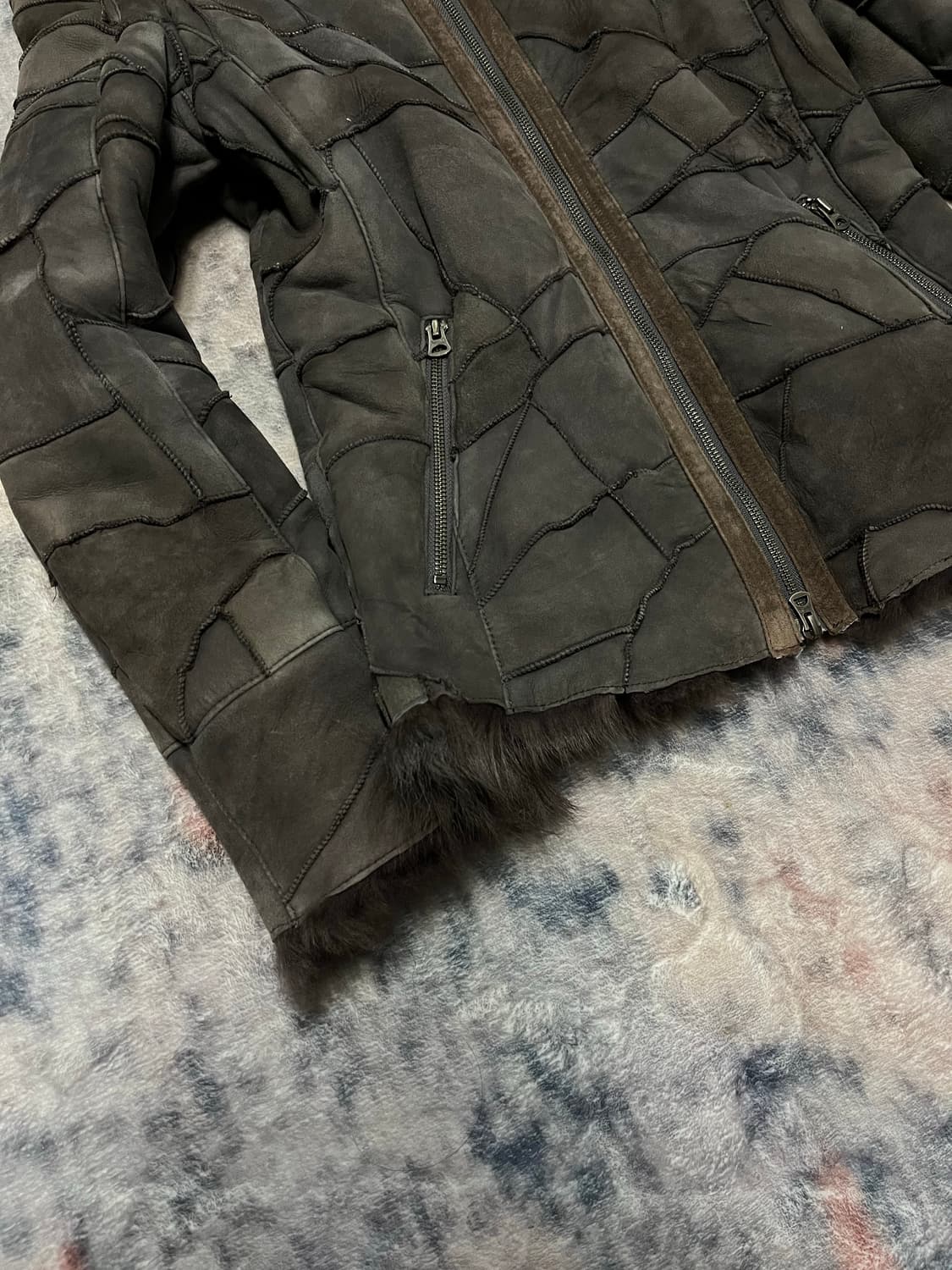 Tornado mart 00s patchwork trimming fur 상품이미지5