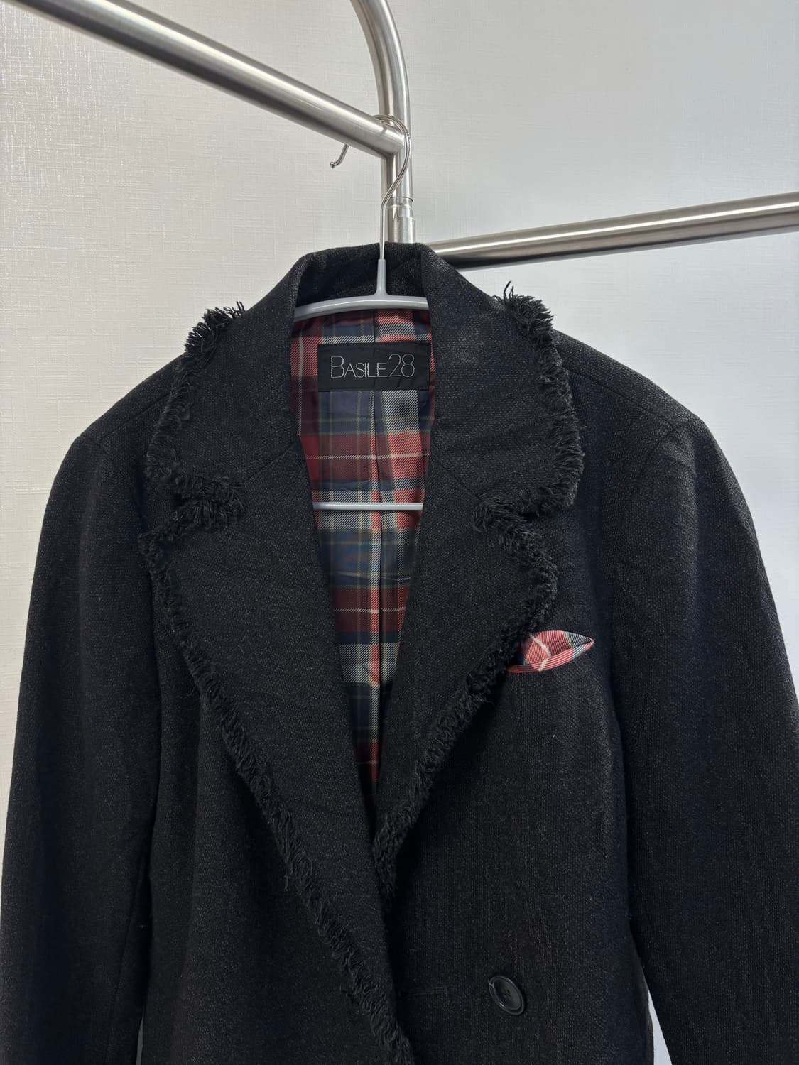 BASILE 28 체크 안감 트위드 자켓 상품이미지2