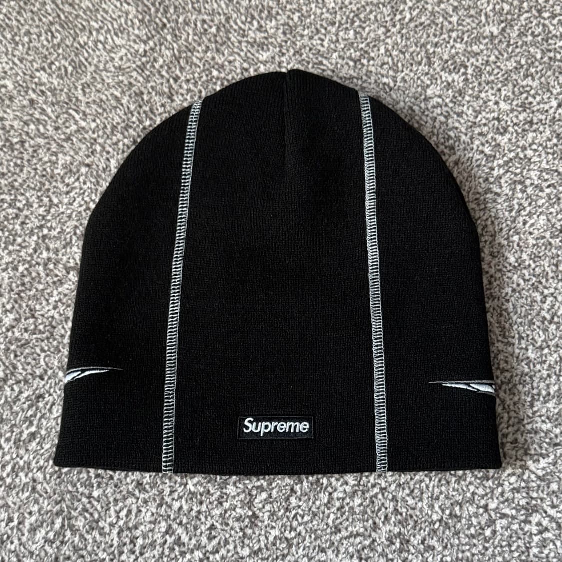 슈프림 레이싱 패널 비니 블랙 상품이미지2