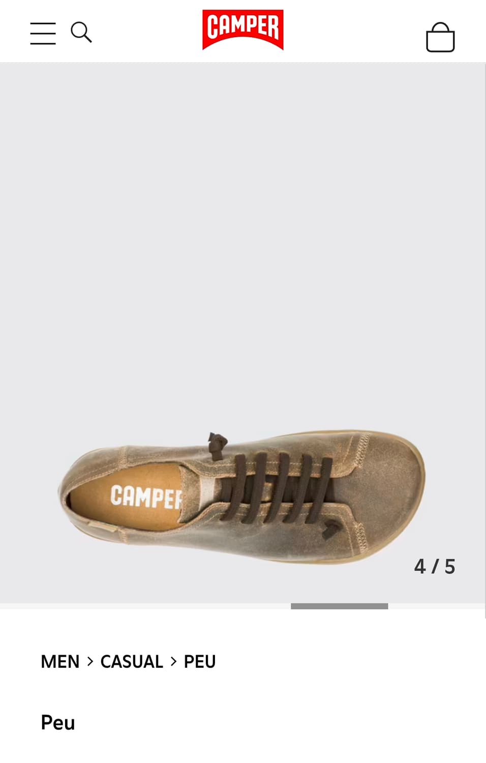 캠퍼 페우 슈즈 camper 상품이미지9