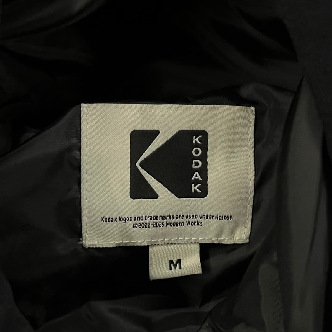 [정품/M] 코닥 블랙 후리스 후드 집업 b14 상품이미지5