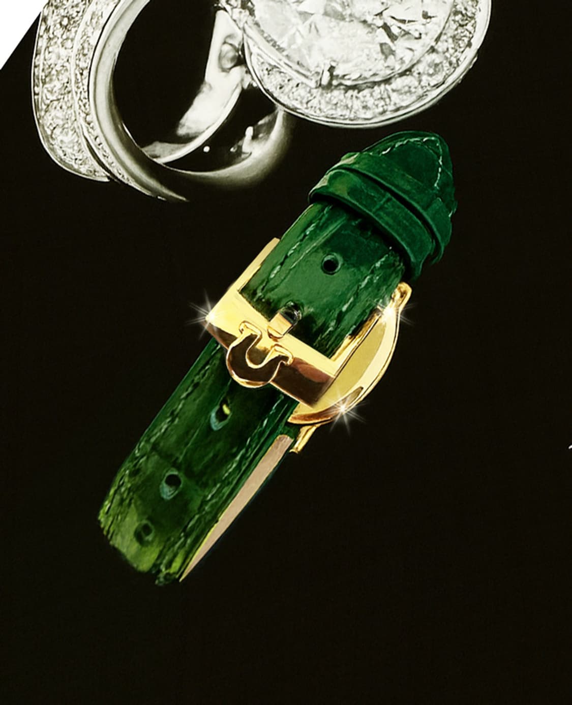 오메가 드빌 엘립스 그린판 여성용 수동 시계 상품이미지6