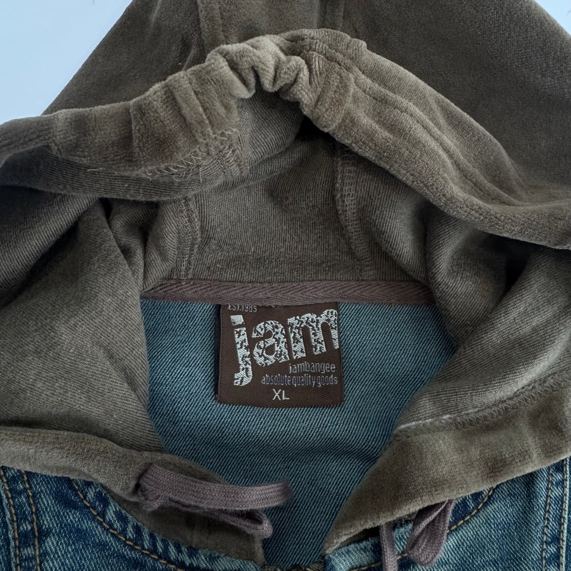 Jambangee 잠쟁이 데님 후드 자켓  상품이미지5