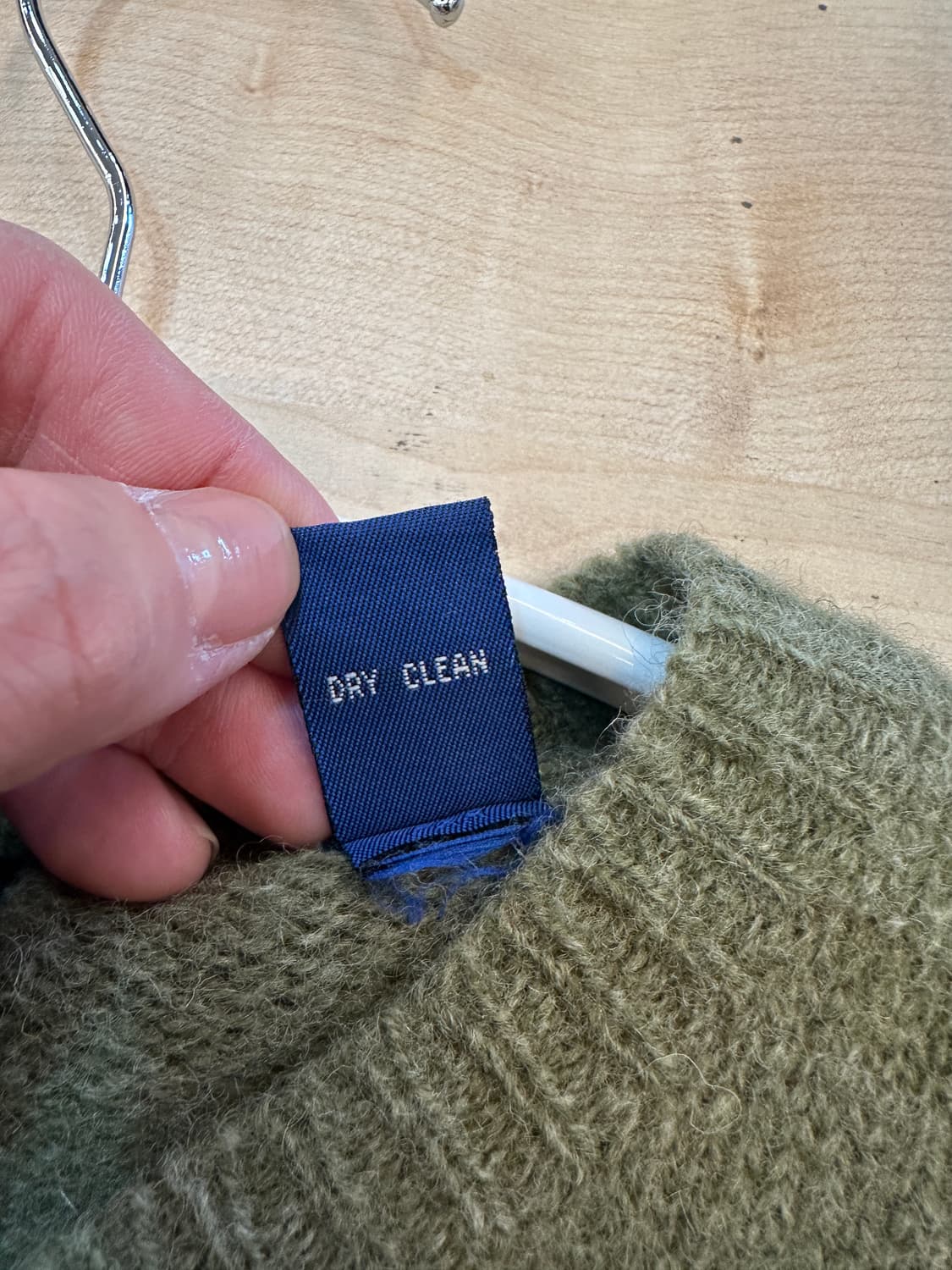 L) karen scott 호주 퓨어 울 카키 플라워 가디건 상품이미지5