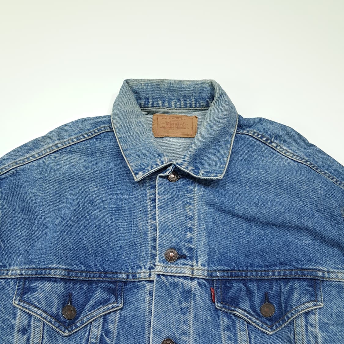 CL946 L 리바이스 90s 미국산 70507 레드탭 데님 자켓 상품이미지2
