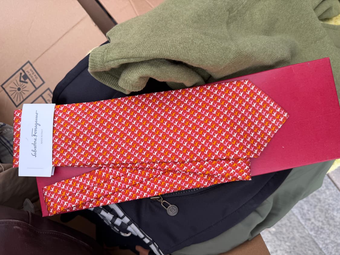 페라가모 실크 넥타이  상품이미지3