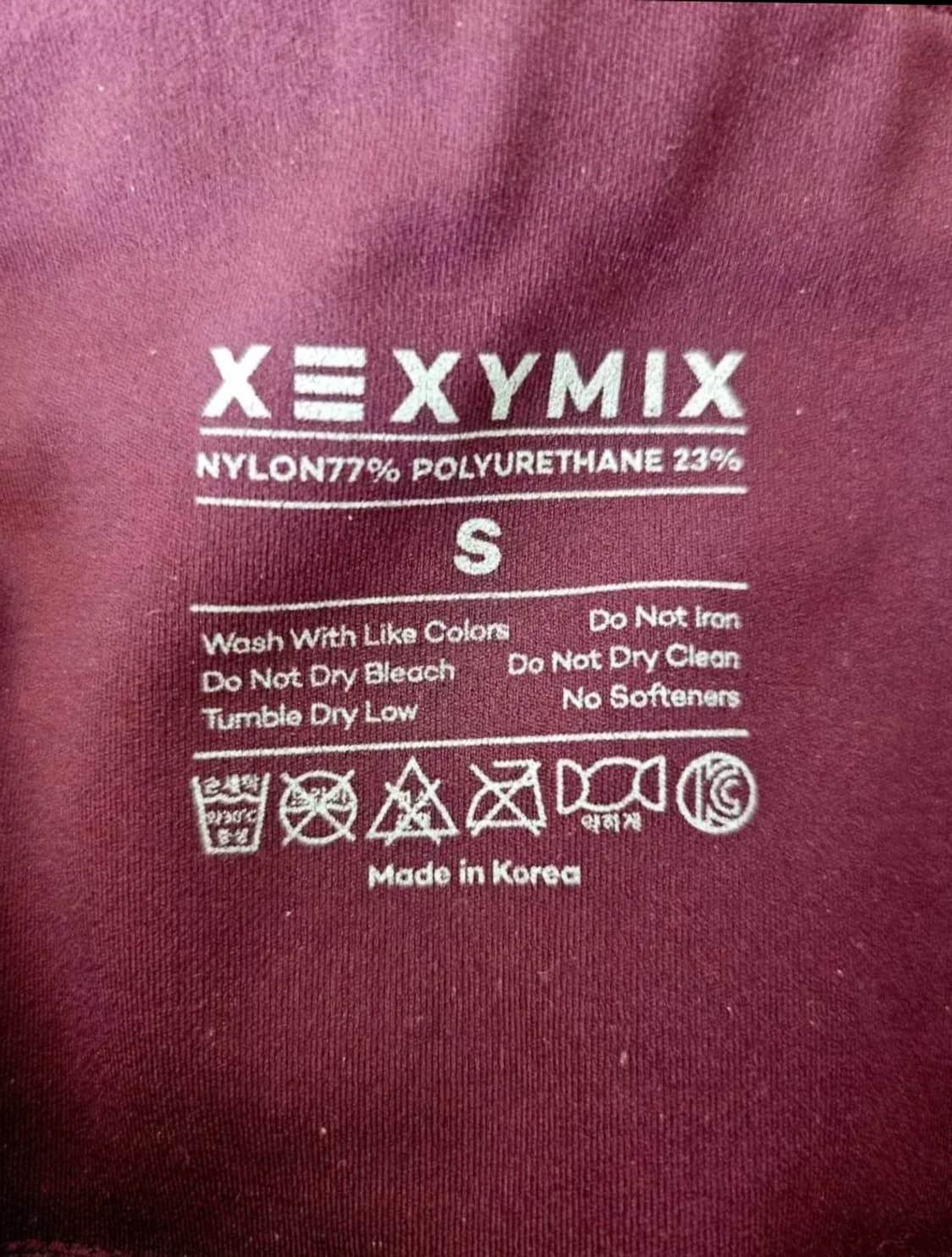 젝시믹스 블랙라벨 시그니처 380N 레깅스 S(트루와인 ) 상품이미지8