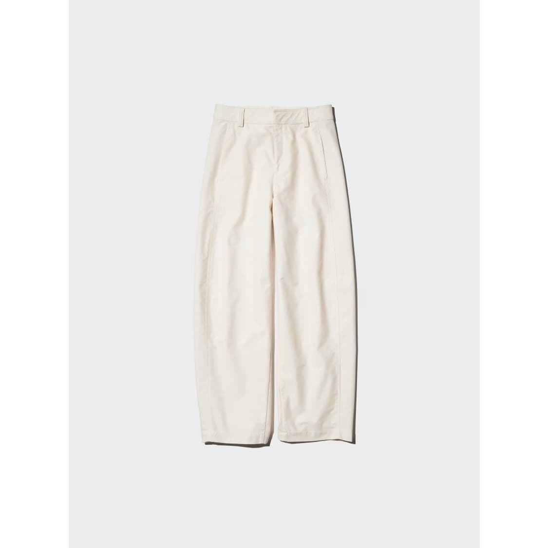 유니클로 저지 배럴 레그 팬츠 오프화이트 상품이미지1