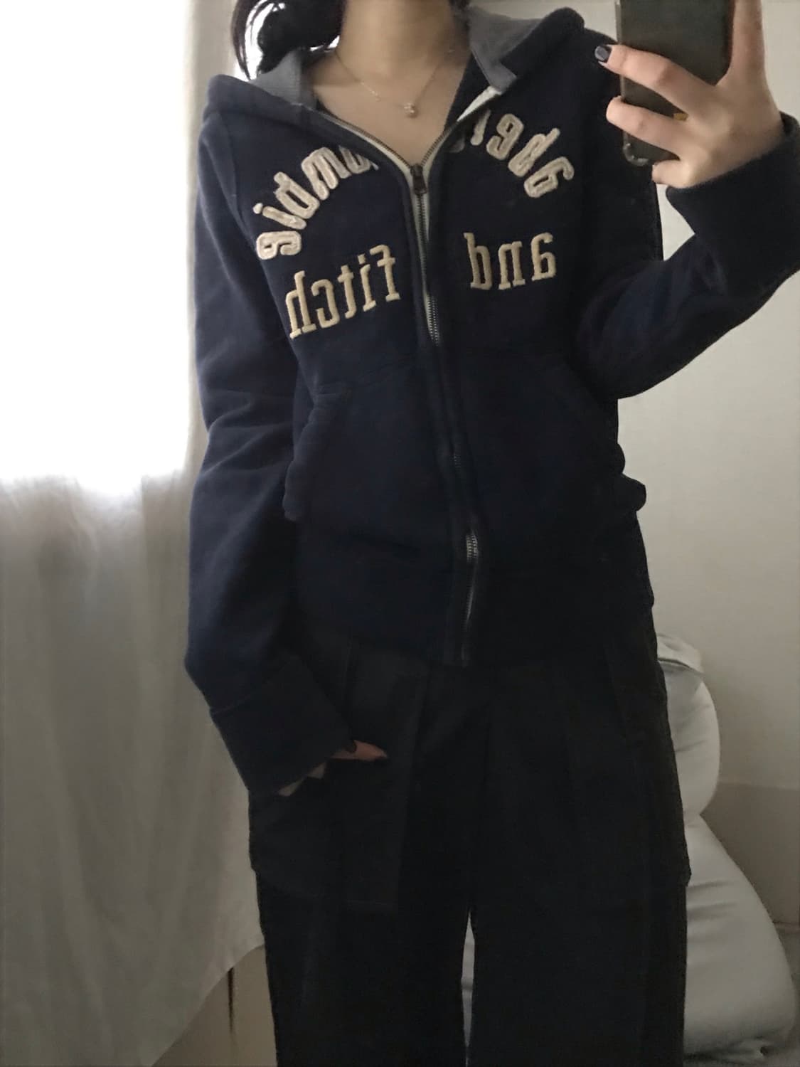 아베크롬비 네이비 후드집업 상품이미지2