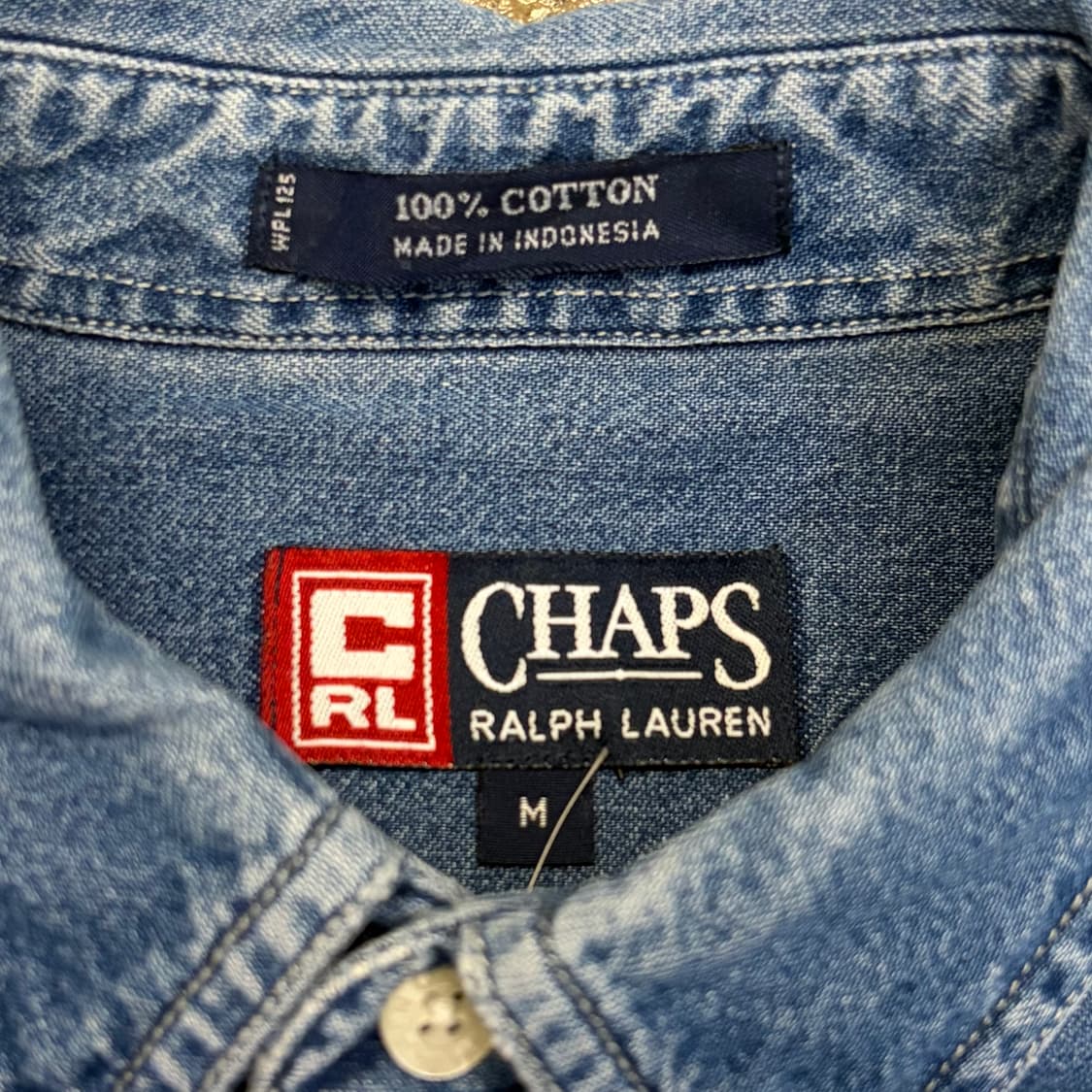 미국 빈티지 폴로랄프로렌 챕스 청남방 데님셔츠 청셔츠 상품이미지5