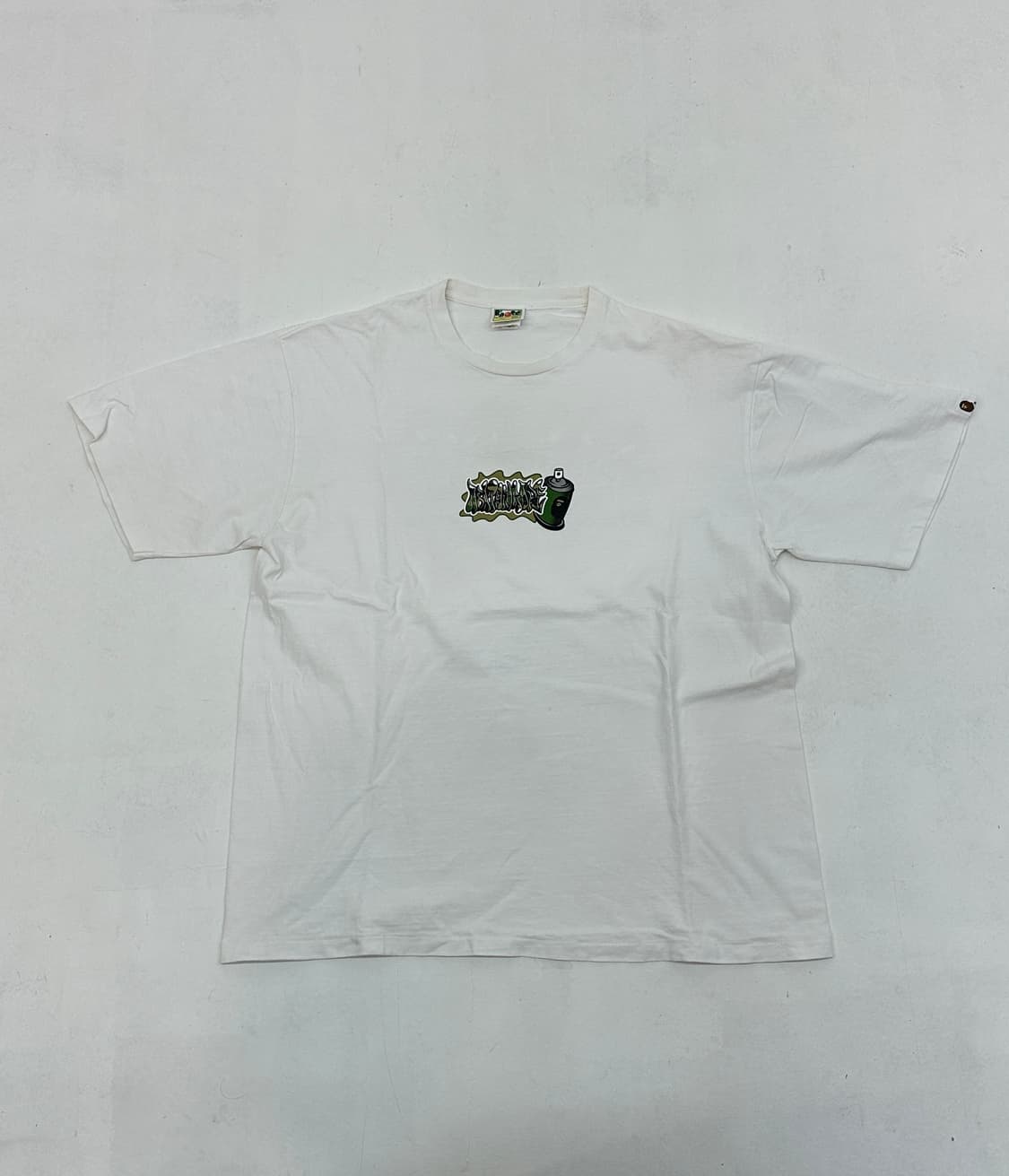 베이프 ABC 카모 스프레이 캔 화이트 티셔츠 상품이미지1