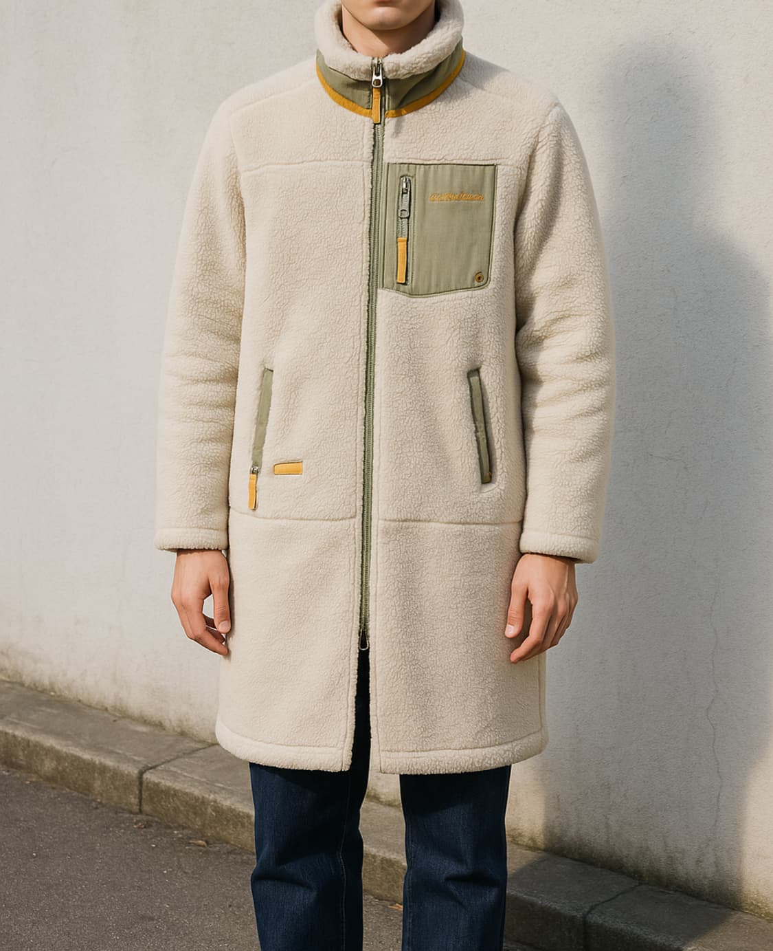 에디바우어 뽀글이 롱 플리스 코트_S 상품이미지1