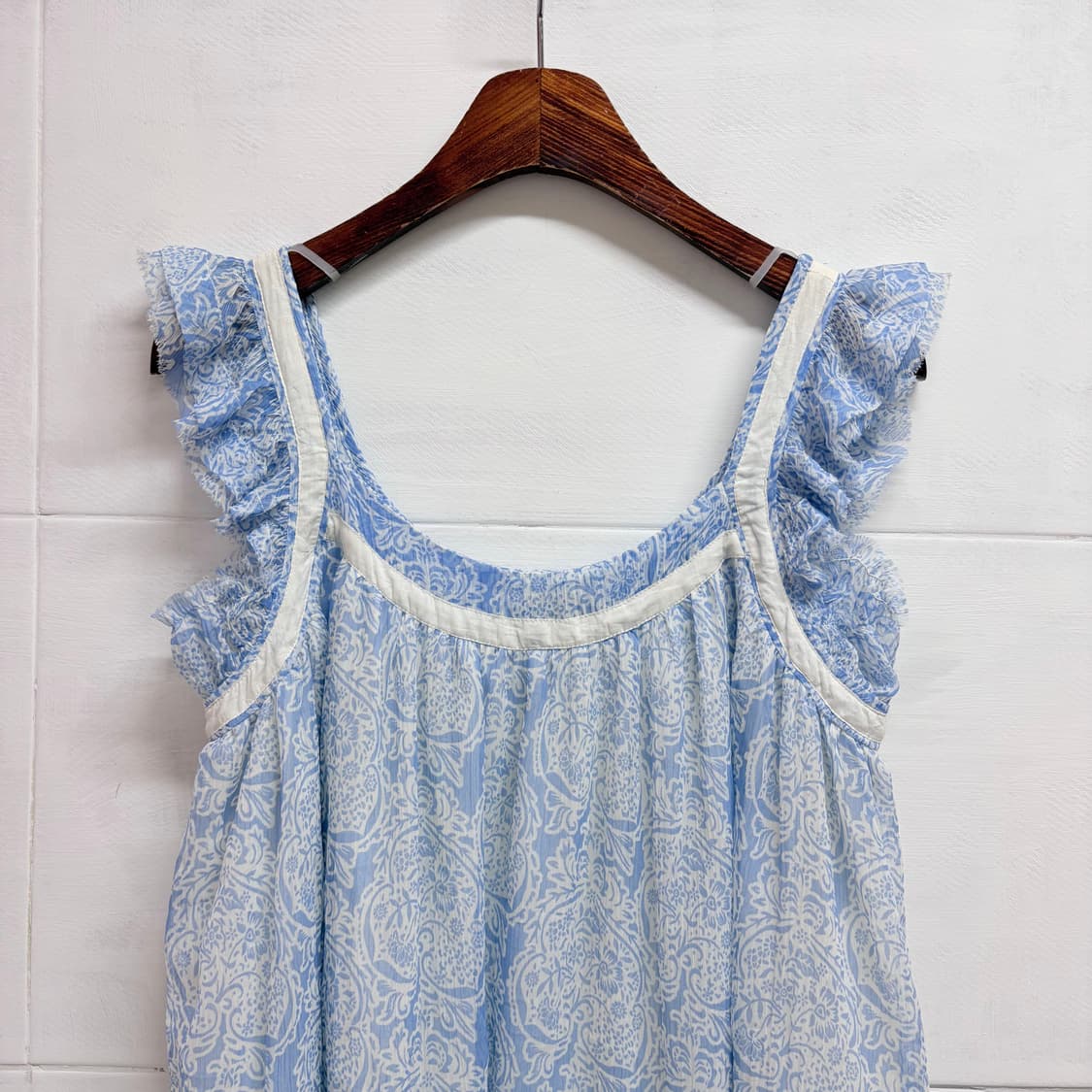 BINDU 에스닉 패턴 히피 쉬폰 원피스 상품이미지2