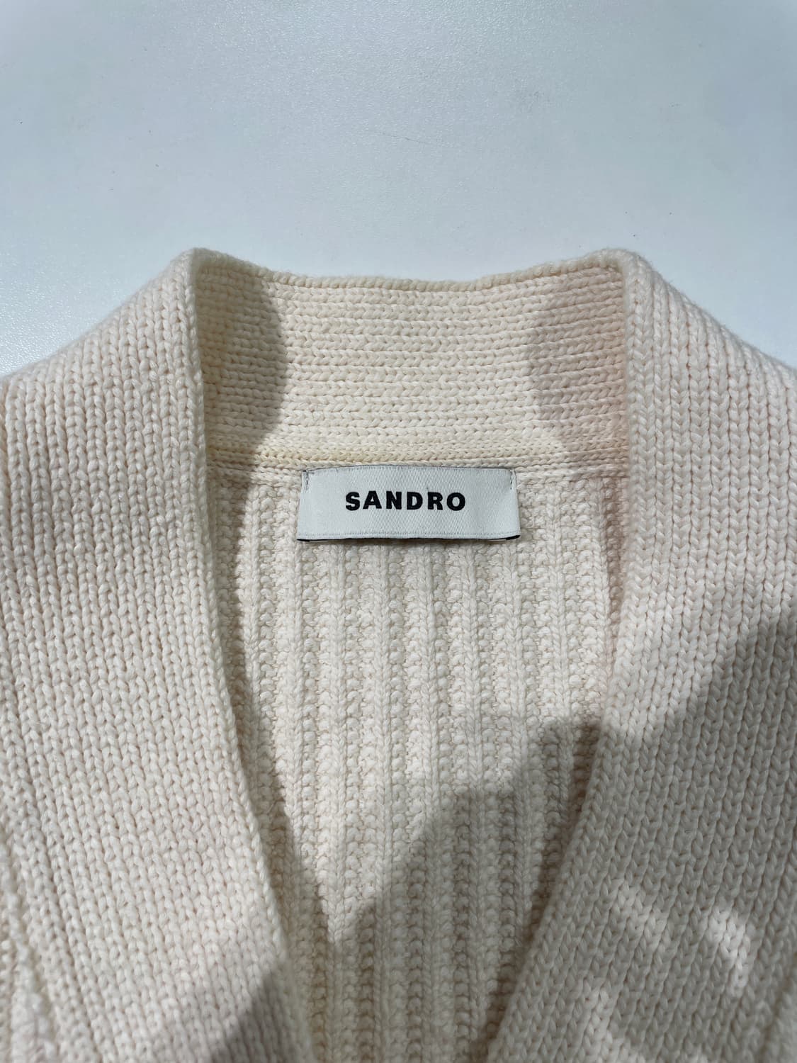 산드로 아이보리 체인 트리밍 버튼 가디건 상품이미지7